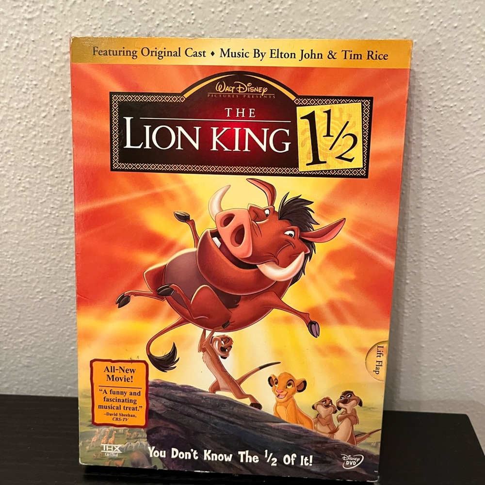Disney The Lion King 1 1/2 DVD - Vibrant Orange and Yellow